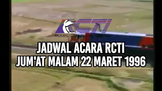 Download jadwal acara RCTI  jum'at malam 22 maret 1996 MP3