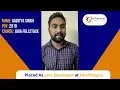 Be-practical Placement Reviews Placed as Java Fullstack Developer at Healthsignz