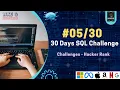 Challenges Hacker Rank - Days SQL Challenge