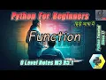 O-Level Class What Is Fuction in Python Learn Python easily GMINDTECH
