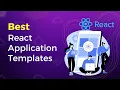 React Application Templates React Admin Templates and Dashboard