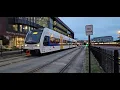 NJ Transit Riverline train to Camden Waterfront crossing Federal Street