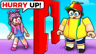 ROBLOX +1 FAT VS SKINNY WITH MY GIRLFRIEND
