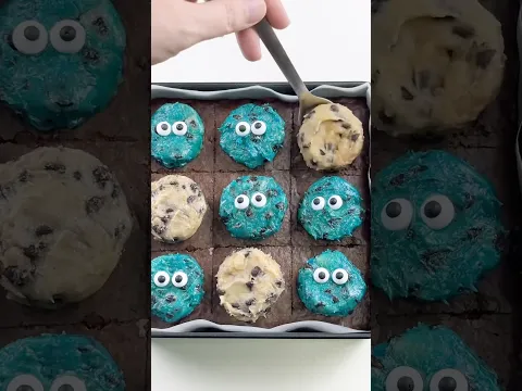 쿠키몬스터 초코칩 쿠키 브라우니 Cookie Monster Brookies