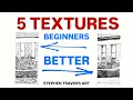Realistic Technique for Drawing 5 Textures in Ink