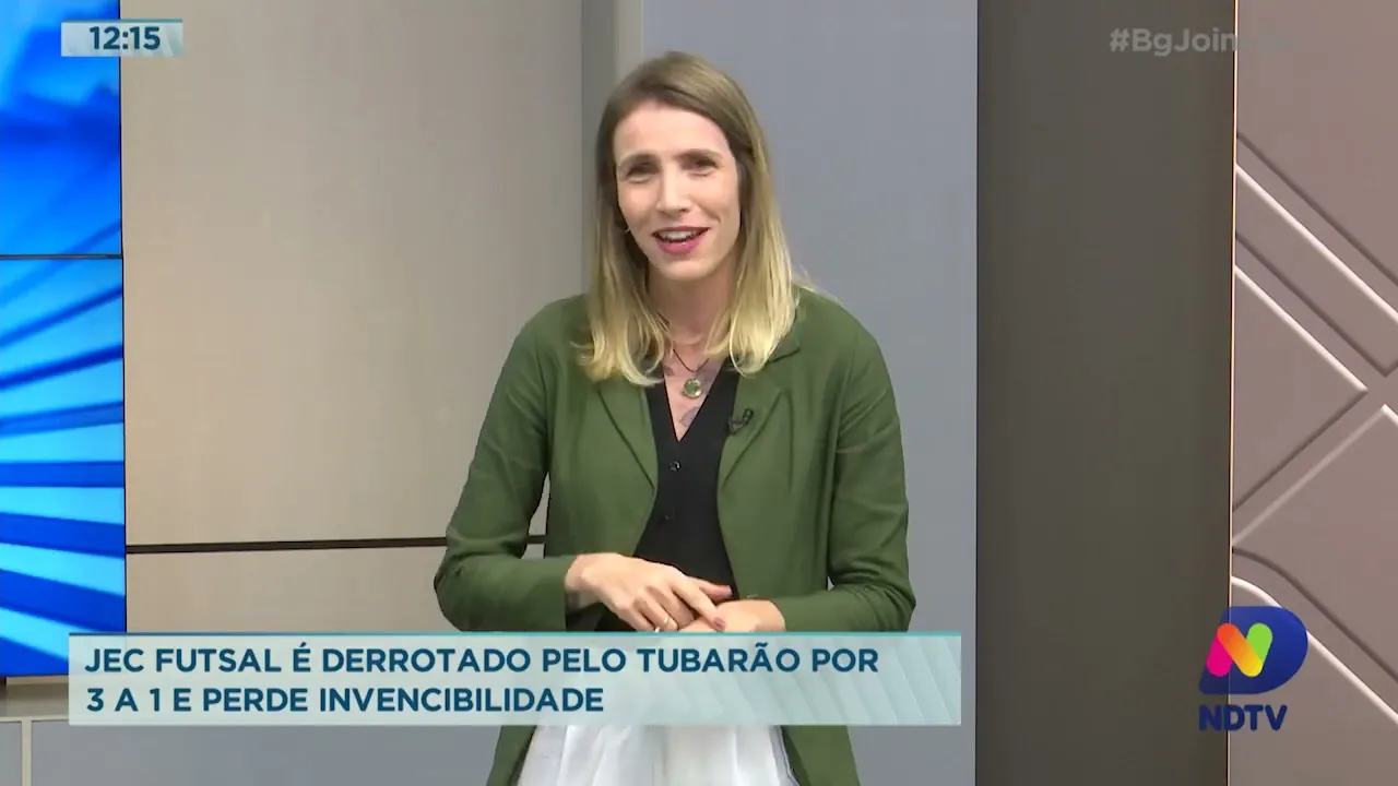 JEC Futsal é derrotado pelo Tubarão por 3 a 1 e perde invencibilidade