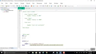 VbScript While wend Statement