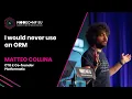 I would never use an ORM - Matteo Collina NodeConf EU 2022