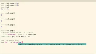 Implementing a Stack in Python