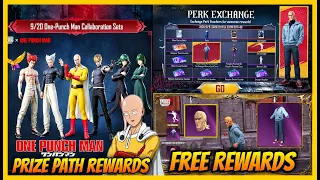 🔥FREE STRONGEST MAN OUTFIT AND EMOTE l ONE PUNCH MAN PRIZE PATH CONFIRM REWARDS l 4.6 UPDATE BGMI