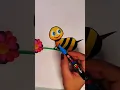 Drawing Bumblebee with Posca Markers