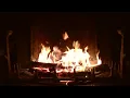 Crackling Fireplace with Thunder, Rain and Howling Wind Sounds (HD)