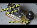 Hamshack Sunday First use of an old War key Bendix Morse code key