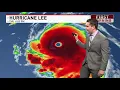 Hurricane Lee Cone Spaghetti plots impacts