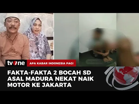 Aksi Nekat 2 Bocah Madura Pakai Motor ke Jakarta Demi Bertemu Kawan Lama