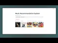 Music recommendation system project using machine learning Data science streamlit
