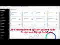 Online Zoo Management System Project in PHP zoo management system