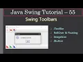 Swing Toolbar via JToolBar Swing Tutorial