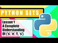 Python SETS for Beginners - Lesson 1