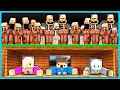 MIPAN \u0026 ZUZUZU BUAT RUMAH RAHASIA DI BAWAH TANAH UNTUK SEMBUNYI DARI VILLAGER HORROR DI MINECRAFT!