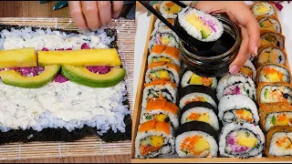 EN KOLAY Evde Sushi Nasil yapilir? Bukadar kolaymi? Çıtır shushi Tarifi. Pirinc ve yumurta karistir