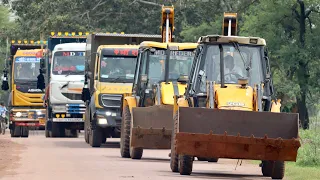 JCB 3dx Xpert Loading My 12 Wheeler Tippers | Bharat Benz | TATA Sign 3530 | Ashok leyland