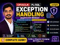 Oracle Exception Handling in Tamil Predefined User Defined Exceptions