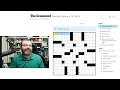 Learning Crossword Week 41 NYT Crossword Monday Feb 24th 2025