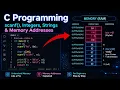 C Programming for Beginner Strings Arrays Memory Address Explained Tutorial 12 With Example