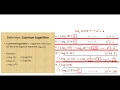 Common Log Base 10