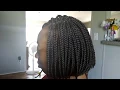 Box Braid Bob Tutorial Tuck Method Back Section