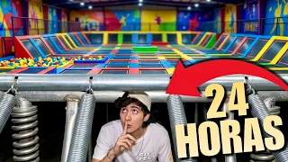 Una noche en un parque de trampolines (24 HORAS) // Andy