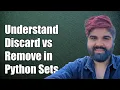 Understanding the Difference Between Discard and Remove in Python Sets