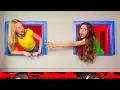 Download Lagu Nastya and Eva in an amusement park playing hide and seek