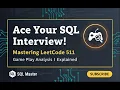 Game Play Analysis I SQL Solution - LeetCode 511 Explained PostgreSQL Tutorial