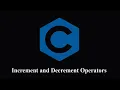 Increment and Decrement Operators in C Programming Operators ENG Prof Antony Vijay
