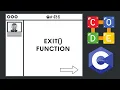 exit Function Ep 486 C Programming Language