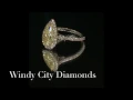 Pear-Shaped Natural Fancy Yellow Diamond Halo Ring