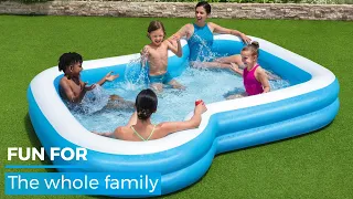 H2OGO 10 x 9 x 18 Sunsational Inflatable Kiddie and Family Pool