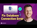 How to Fix Error Establishing a Database Connection in WordPress Fast
