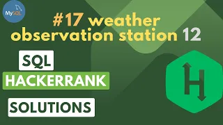 HackerRank SQL Solution weather observation station 12 SQL Data Analyst Explorers