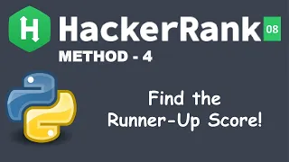 Find the Runner-Up Score Easy Basic Data Types Python HackerRank Solution