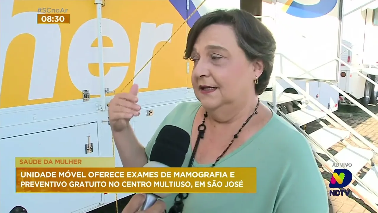 Exames de mamografia e preventivo do câncer do colo de útero são oferecidos em São José