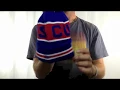 Cubs THE-COACH Royal Knit Beanie Hat by New Era