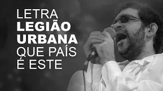 Legião Urbana   Que País É Este   LETRA I LYRIC