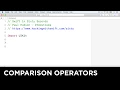 Comparison operators - Swift in Sixty Seconds