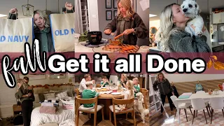 FALL GET IT ALL DONE 🍂 Shopping, House Reset, Laundry & Dinner | Mom Life