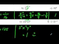 Zero and Negative Exponents Questions and Examples