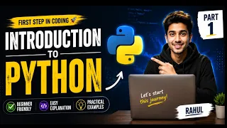 Learn Python From Scratch with Rahul Python for Beginners Part 1