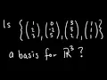 What is a Basis for a Subspace Passing Linear Algebra